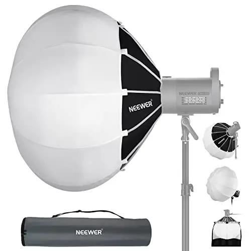 Produktbild: NEEWER 90cm Laternen Softbox mit ein Schritt Schnellwechsel,360°Lichtdiffusor mit Schürze,Bowens Mount für Videoleuchte CB60 CB100 CB150 Kompatibel mit Aputure Licht 600d Amaran 60x Godox SL60W, NS90L