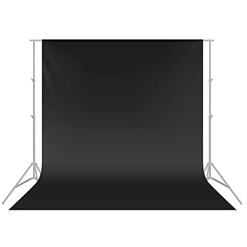 Produktbild: NEEWER 9 x 13 Fuß / 2,8 x 4 Meter Fotohintergrund, Fotografie Hintergrund Foto Video Studio Polyester Hintergründe Hintergrund Bildschirm, Hintergrund Ständer Nicht enthalten (schwarz)