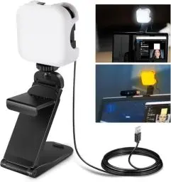 Produktbild: NEEWER PL81 PRO LED Streaming Licht mit APP Steuerung, Videokonferenz Leuchte mit 2 in 1 Monitorhalterung und Ständer, ultrahelle 2900K-7000K Töne, USB Computer Webcam Licht für Streaming Zoom Meeting