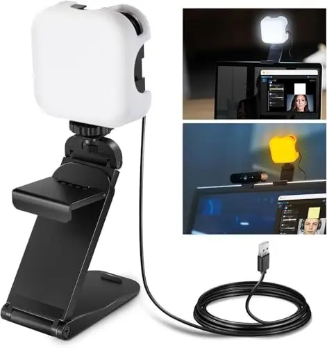 Produktbild: NEEWER PL81 PRO LED Streaming Licht mit APP Steuerung, Videokonferenz Leuchte mit 2 in 1 Monitorhalterung und Ständer, ultrahelle 2900K-7000K Töne, USB Computer Webcam Licht für Streaming Zoom Meeting