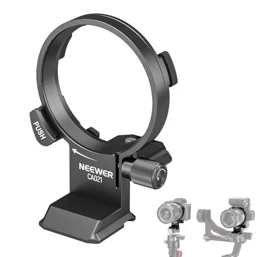 Produktbild: NEEWER Rotatable Collar Mount Plate für Sony Alpha 7R IV 7R V 7 IV 7S III, schnelle horizontale bis vertikale Kamera Stativ Lens Mount Ring kompatibel mit DJI RS 2/3 & Arca Quick Release System, CA021
