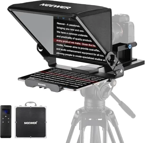 Produktbild: NEEWER Teleprompter X14 III mit RT113 Fern/App Steuerung, 45° Tilt 14