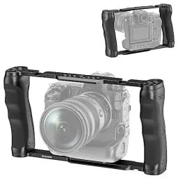 Produktbild: NEEWER Videokamera Käfig Rig mit Arca Basis, Doppelgriffen, 3/8