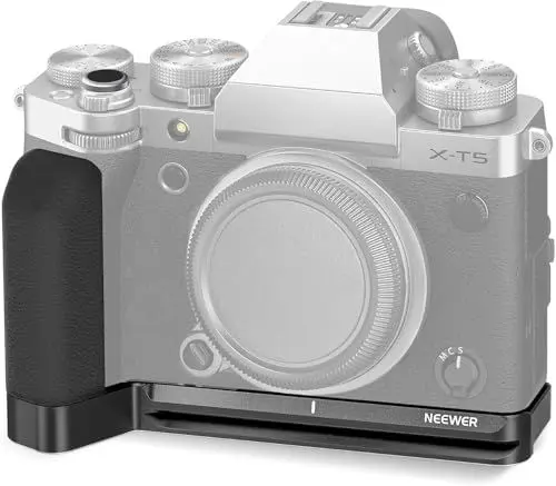 Produktbild: NEEWER X-T5 L Griff, kompatibel mit Fujifilm, Metall L Platte mit Silikongriff, Auslöser, verdrehsichere 1/4