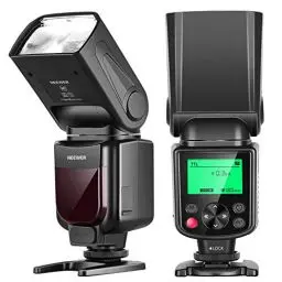 Produktbild: Neewer NW-670 TTL Flash Blitz Blitzgerät mit LCD-Anzeige für Canon 7D Marke II,5D Marke II III,IV,1300D,1200D,1100D,750D,700D,650D,600D,550D,500D,100D,80D,70D,60D und alle anderen Canon DSLR-Kameras