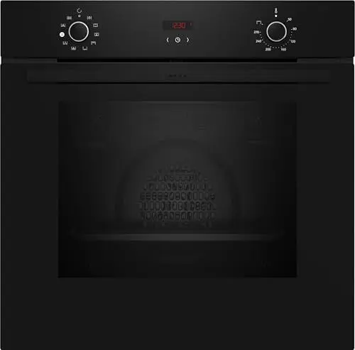 Produktbild: NEFF B1CVD0AK3, N30, Einbau-Backofen mit Dampfunterstützung, LED-Display, Base Steam, 3D Heißluft, CircoTherm, Easy Clean, Kindersicherung, 60 x 60 cm, Schwarz