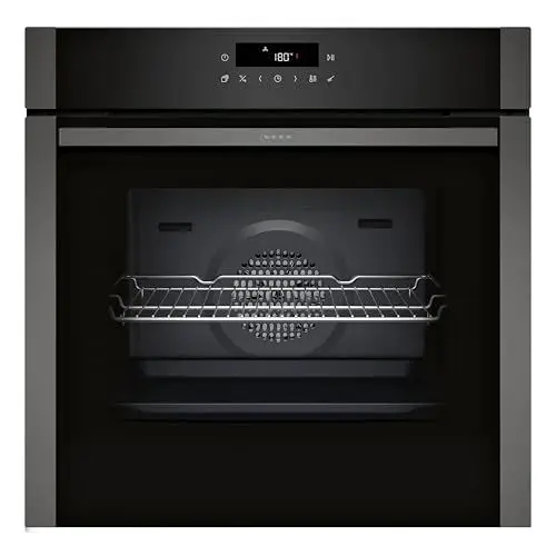 Produktbild: NEFF B6ACJ7AG3, N 50, Einbau-Backofen, 60 x 60 cm, Made in Germany, Versenkbare Tür, Pyrolyse & Easy Clean Hydrolyse Selbstreinigung, Air Fry samt Air Fry Blech, Backautomatik, Graphite-Grey
