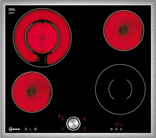 Produktbild: NEFF T16BT60N0, N70, autarkes Elektrokochfeld, Schwarz, 60 cm breit, Made in Germany, TwistPad, Edelstahl-Rahmen, 4 Kochzonen, Amazon Exclusive Edition