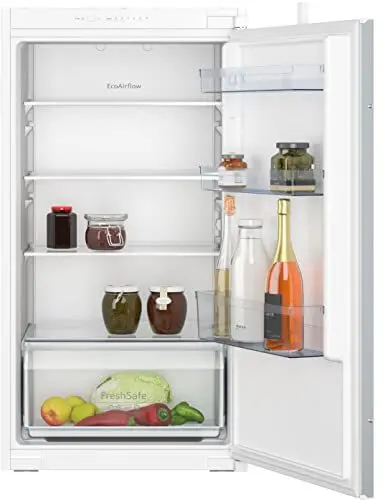Produktbild: NEFF KI1311SE0, N 30, Einbaukühlschrank, 102,5 x 56 cm, 165 L Kühlen, Made in Germany, Leise, Sicherheitsglas, FreshSafe Schublade, Eco Air Flow für konstante Innentemperatur, Schleppscharnier