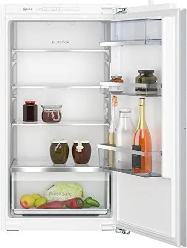 Produktbild: NEFF KI1312FE0, N 50, Einbaukühlschrank,102,5 x 56 cm, 165 L Kühlen, Made in Germany, Leise, Sicherheitsglas, FreshSafe Schublade, Eco Air Flow für konstante Innentemperatur, Flachscharnier