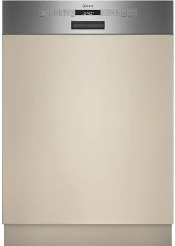 Produktbild: NEFF S145EAS08E, N 50, Smarter Geschirrspüler Teilintegriert, 60 cm, Besteckkorb, Made in Germany, automatische Türöffnung Open Dry, besonders leise Spülmaschine, Oberkorb höhenverstellbar, Aqua Stop