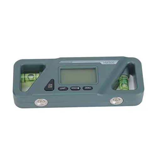 Produktbild: Neigungsmesser für digitale Wasserwaage, schnelle Reaktion, tragbarer LCD-Bildschirm, Mini-Wasserwaage für die Holzbearbeitung (Dunkelgrün)