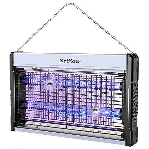 Produktbild: Neijiaer Insektenvernichter Elektrischer, 3200V USB Wandmontierter Mückenlampe Bug Zapper mit Kabel, UV Insektenlampe Elektrische Fliegenfalle Mückenfalle Fliegenfänger Insektenfalle für Innen Außen