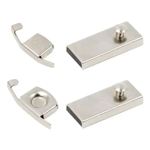 Produktbild: Neikafan 4 Stück Magnetische Nahtführung Magnetischer Nahtführer Gerade Metall Nahtführung Nähmaschine Magnetisch Nähmaschinen Zubehör für Anfänger Profis Saumhilfe Nähen DIY Werkzeuge Teile