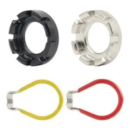 Produktbild: Neikafan 4 Stück Speichenschlüssel Nippelspanner Fahrrad Universal Größen 10-15 Gauge Speichenspanner Set für Fahrrad,Mountainbike zum Einstellen der Fahrrad-Rad Spannungen