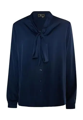 Produktbild: nelice Damen Schluppenbluse 19528987-NE01, Marine, M