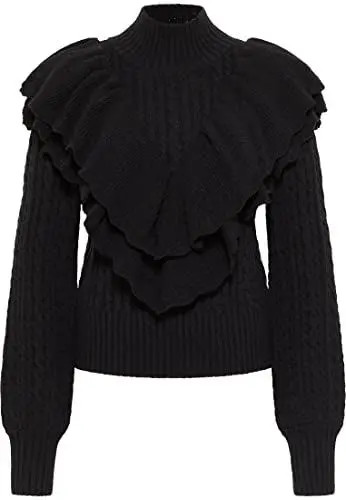 Produktbild: nelice Damen Strickpullover 11025484-NE01, schwarz, M/L