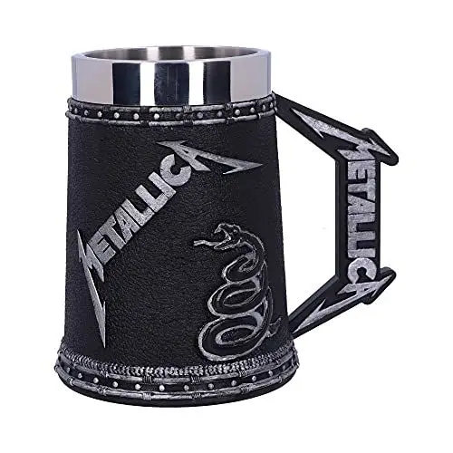 Produktbild: Nemesis Now B5220R0 Bierkrug, offizielles Lizenzprodukt, Metallica Album, 14,5 cm, Schwarz
