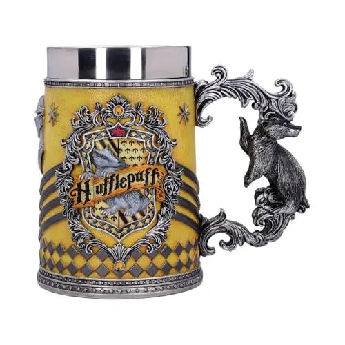 Produktbild: Nemesis Now House Collectable Tankard Harry Potter Hufflepuff Hogwarts-Haus Sammelkrug, Gelb, Silber, 1.25 picometer