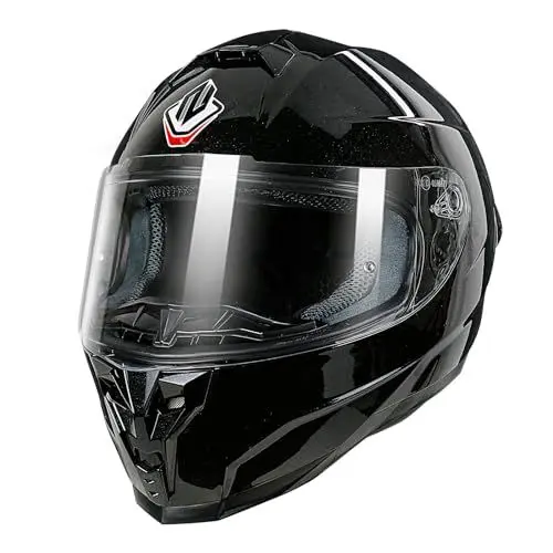 Produktbild: NENKI Motorradhelm, Integralhelm Herren & Damen mit klarem Visier, Helm Motorrad mit Pinlock Anti-Beschlag-Stift und ECE 22.06 Zertifiziert für Autobahnen oder Rennstrecken, M-XXL