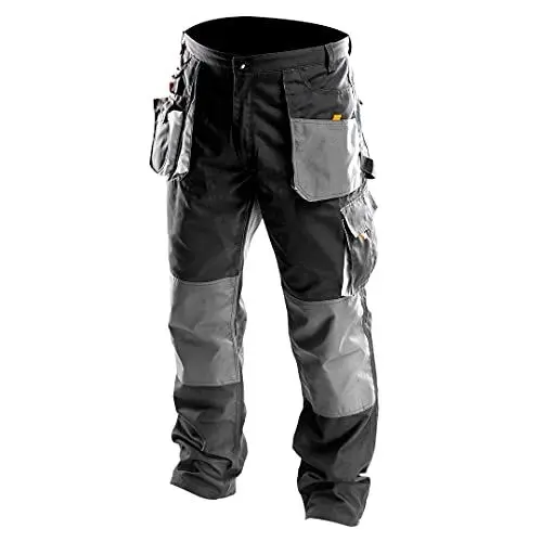 Produktbild: NEO TOOLS Profi Arbeitshose Multifunktion Bundhose, Sicherheitshose, Oxford-Stoffverstärkungen, verstärkte Taschen, Dreifachnähte, Kniepolsterlöcher, Berufsbekleidung Hose Gr. 54 (LD)