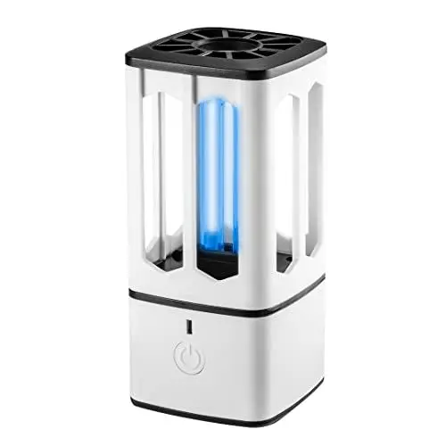 Produktbild: NEO TOOLS UV-C Desinfektionslampe 3,8W - mit Ozon - Keimtötend, Viruzid - für Räume von 3 m² - Verzögerter Start 30 sek. - Betriebsdauer 30 min - Sterilisationslampe, Desinfektionslampe, UV-C Lampe