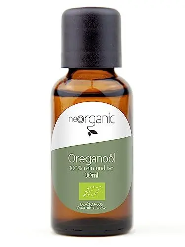 Produktbild: NeoOrganic® Bio Oregano Öl (Premium Grade) mit 80% Carvacrol - Oreganoöl zum Einnehmen - 100% naturreines ätherisches Öl - Der echte Oregano: Origanum Vulgare - 30ml