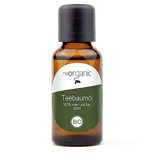 Produktbild: NeoOrganic® Bio Teebaumöl - Kosmetikum für die äußere Anwendung original Tea Tree Oil - Wildsammlung direkt aus Australien - 100% naturreines BIO Teebaum Öl - 30 ml