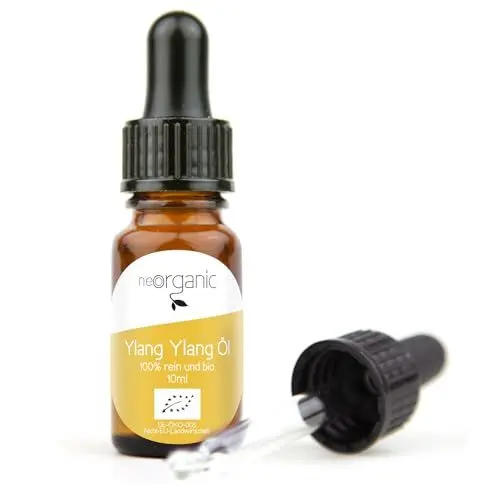 Produktbild: NeoOrganic® Bio Ylang Ylang Öl (Cananga odorata) 100% naturreines ätherisches Öl - Kosmetikum für die Aromapflege, Massageöl, Parfum - echtes Ylang-Ylang essential oil - 10ml