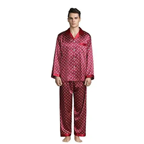 Produktbild: Neopren Anzug Trade Schlafanzüge für Männer Foreign Home Service Langärmelige Männer Anzüge & Sets Graue Jogginghose Herren (Red, XXL)