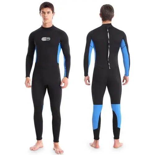 Produktbild: Neoprenanzug für Herren, Neopren Herren Tauchanzüge Neoprenanzugs Lang, 3mm Neoprenanzug Wetsuit für Tauchen Surfen Schnorcheln Kajakfahren