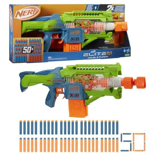 Produktbild: Nerf Elite 2.0 motorisierter Double Punch Dart-Blaster