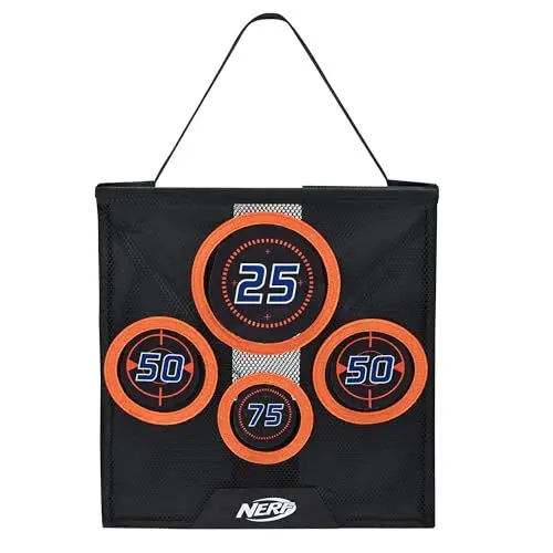 Produktbild: NERF NER0020 - Tragbares Übungsziel, Zielscheibe aus Netz zum Auffangen Darts mit Griff