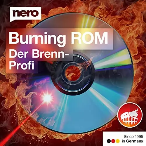 Produktbild: Nero Das Original | Nero Burning ROM 2025 | Brennprogramm | Brennen, Kopieren, Sichern, Rippen | CD DVD Brenner Software | Unlimitierte Lizenz | 1 PC | Windows 11 / 10 / 8 / 7