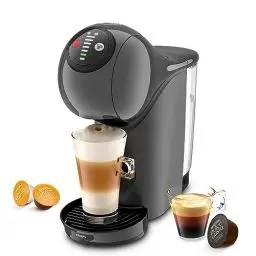 Produktbild: NESCAFÉ Dolce Gusto Genio S by KRUPS, Kaffeekapselmaschine, 15 Bar, ultra-kompakt, Hochdruck, über 30 Kaffeekreationen, wählbare Getränkegröße, Auto-Abschaltung, anthrazit, KP243B
