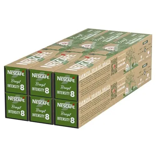 Produktbild: NESCAFÉ Farmers Origins Brazil Lungo 6 x 10 Kaffeekapseln- Kaffeekapseln für Nespresso Maschinen