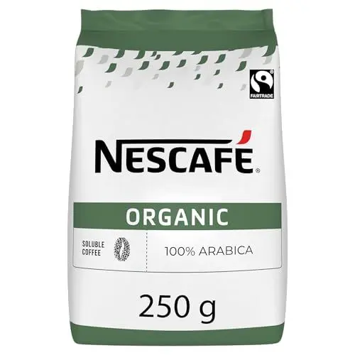 Produktbild: NESCAFÉ Organic, Bio Kaffee fairtrade, löslicher Kaffee gefriergetrocknet, 1er Pack (1 x 250g Beutel)
