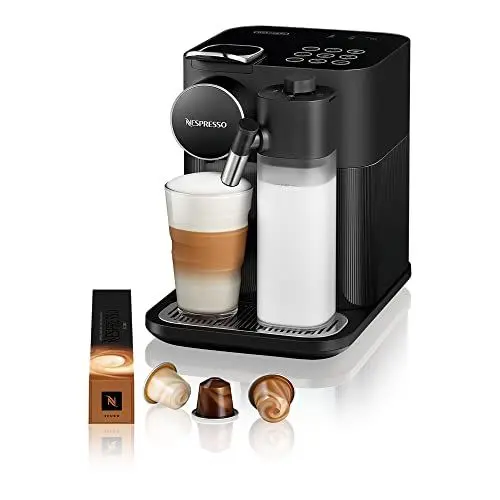 Produktbild: Nespresso De'Longhi EN640.B Gran Lattissima Kaffeekapselmaschine mit automatischem Milchsystem,19 Bar Druck,1400W,Schwarz