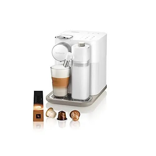 Produktbild: Nespresso De'Longhi EN640.W Gran Lattissima Kaffeekapselmaschine mit automatischem Milchsystem,19 Bar Druck, 1400W,Weiß