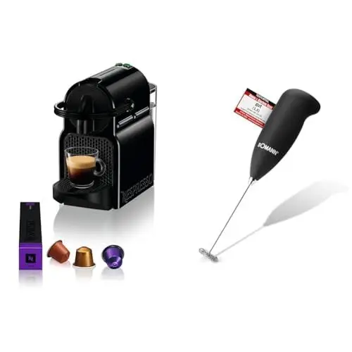 Produktbild: Nespresso De'Longhi EN 80.B Inissia, Hochdruckpumpe & Bomann® elektrischer Milchaufschäumer