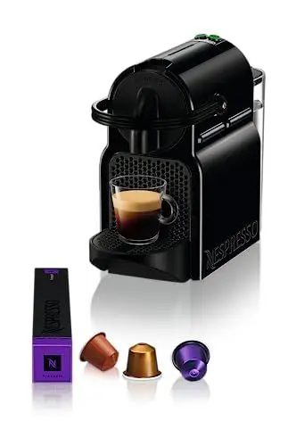 Produktbild: Nespresso De'Longhi EN 80.B Inissia Kapselmaschine, Hochdruckpumpe und Energiesparfunktion, Automatische Power Off 9 Minuten, Tassenfüllmenge für Espresso und Lungo, 0.7 l Wassertank, Schwarz
