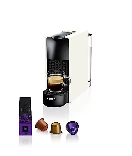 Produktbild: Nespresso Krups XN1101 Essenza Mini Kaffeekapselmaschine | 1260W | weiß | 0,7 Liter