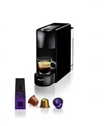 Produktbild: Nespresso Krups XN1108 Essenza Mini Kaffeekapselmaschine| 14 Kapseln | 19 bar | Energiesparmodus | 1260 W | ‎0,6 L| 8.03 x 3.31 x 12.99 cm | schwarz | Energieklasse A