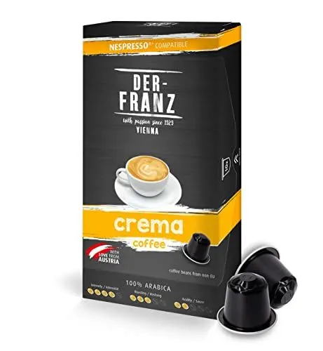 Produktbild: Nespresso kompatible Kaffee Kapseln, 1 x 10 Kapseln, Crema