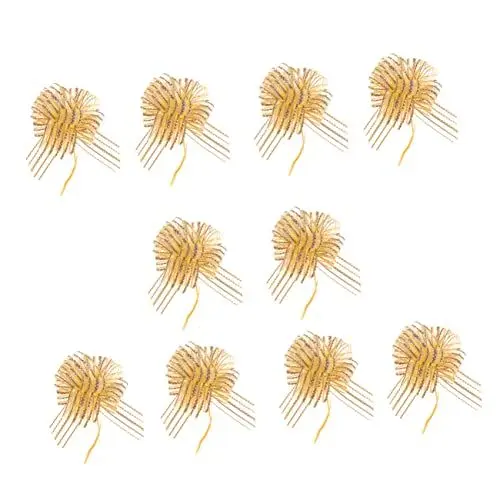 Produktbild: NESTINGHO 10St Hochzeitsschleifen Dekoration Hochzeit Bogenknoten Bögen Masse Blumenband große Schleifen Ribbon bandfeile Hochzeitsgeschenke Bögen ziehen Sie Bögen für Golden