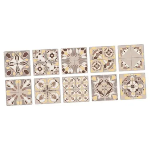 Produktbild: NESTINGHO 10 Stück Wandaufkleber Blumen Wandaufkleber Küchen Wandaufkleber Beliebte Aufkleber Mandala Fliesenaufkleber Küchendekorationen Tapetenkleber Küchenrückwand Tapete
