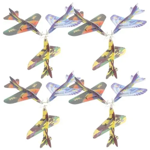 Produktbild: NESTINGHO 12st Rotierendes Flugzeugspielzeug Zyklotron Flugzeug Spielzeug Segelflugzeug Modell Selber Bauen Spielzeug Für Kinder Flugzeuge Werfen Fliegendes Flugzeug Spielzeug Schaum