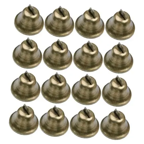 Produktbild: NESTINGHO 16st 38mm Glocke Hundehalsband Glocke Kleine Glocken Zum Basteln Miniglocken Zum Basteln Weihnachts-Mini-Glocke Glockenverzierung Kleine Glöckchen Weihnachtsglöckchen Eisen