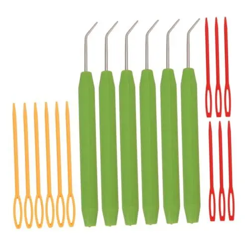 Produktbild: NESTINGHO 18 Stk Stricker Häkeln handystativ strickzubehör crochet set stricknadeln set Häkelnadeln für handgeflochtene häkeln strickmaschine Garn häkeln DIY strickhandwerk zubehör Stahl