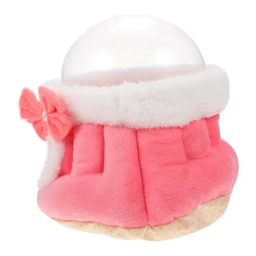 Produktbild: NESTINGHO 1Stk Hamsternest Eichhörnchen warmes Winterbett für kleine Haustiere kleine Tierhöhle Hamsterversteck kuschelhöhle nagerhaus Hamsterbett kleines Tierbett Kristallsamt Rosa
